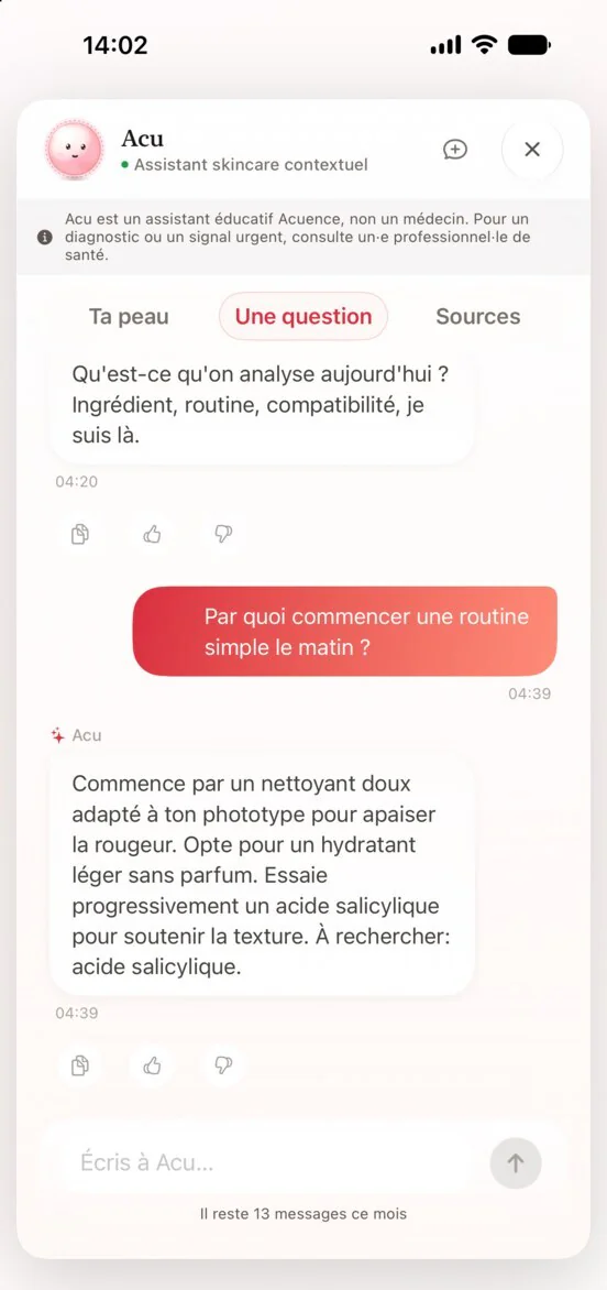 Acuence · Acu répond